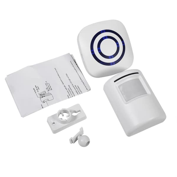 Dørklokke Alarm System, Trådløs Bevægelsessensor, Nem Installation, Sikker Design,HVID