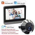 Miniatyrbillede 2 af 2: Smart Dørkamera, 1080P HD Video, 150° Bredt Synsvinkel,Alexa Dørkamera