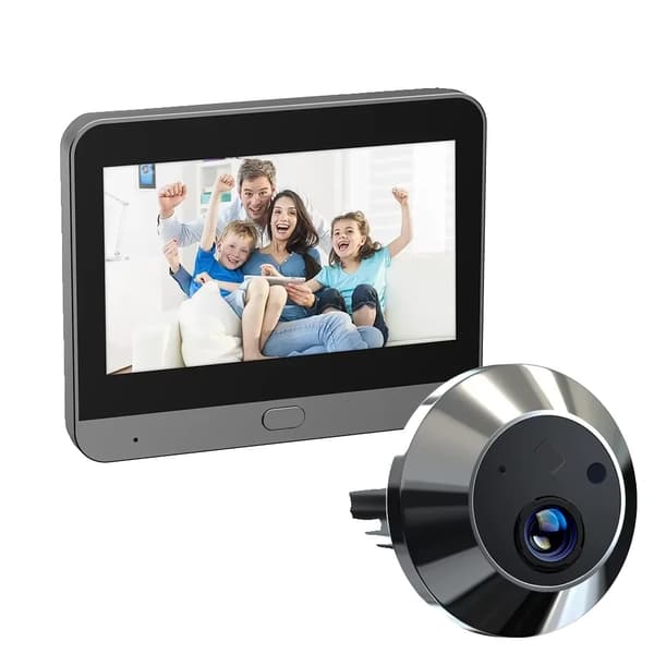 Smart Dørkamera, 1080P HD Video, 150° Bredt Synsvinkel,Alexa Dørkamera