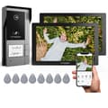 Miniatyrbillede 2 af 2: TMEZON WiFi Video Dørtelefon, 1080P Opløsning, 7" Touch Skærm,2M1D
