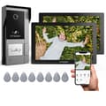 Miniatyrbild 2 av 2: Videointercomsystem, 7-tums pekskärm, 1080P upplösning, trådbunden anslutning,2M1D En knapp