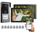 Miniatyrbild 1 av 2: Videointercomsystem, 7-tums pekskärm, 1080P upplösning, trådbunden anslutning,2M1D En knapp