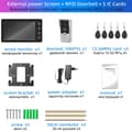 Miniatyrbillede 2 af 2: Video Intercom System, 7-tommer skærm, håndfri kommunikation,EU-adapter