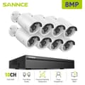 Miniatyrbillede 2 af 2: 4K Ultra HD 8MP Sikkerhedskamerasystem, PoE Installation, Avanceret Night Vision,8 stykker 0TB