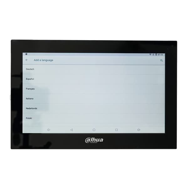 Dahua 10-tommers Video Intercom Monitor, Farve Touch Skærm, Kablet Forbindelse