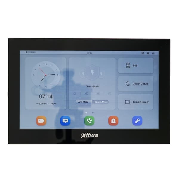 Dahua 10-tommers Video Intercom Monitor, Farve Touch Skærm, Kablet Forbindelse