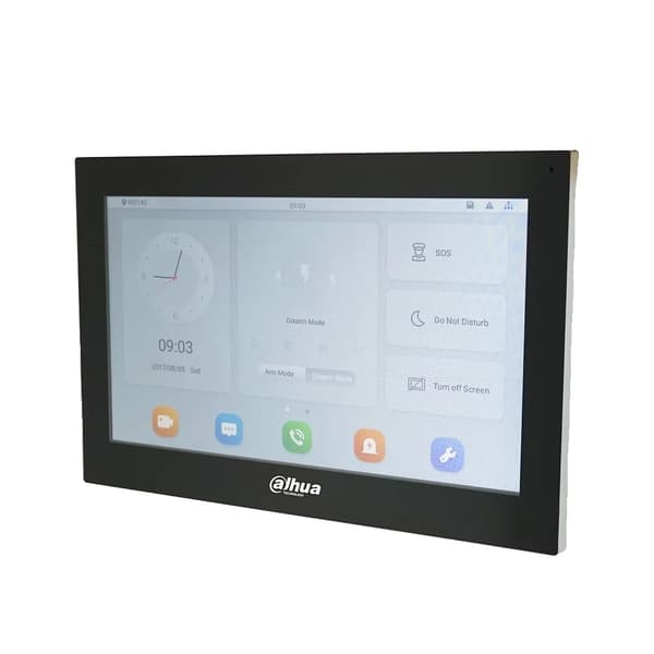 Dahua 10-tommers Video Intercom Monitor, Farve Touch Skærm, Kablet Forbindelse