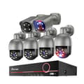 Miniatyrbillede 1 af 2: 8MP Sikkerhedskamerasystem, Natvision, AI Detektion, To-Vejs Lyd,