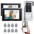 Miniatyrbillede 1 af 2: TMEZON WiFi Video Intercom, 7" Touchskærm, 1080P Videoopløsning,2M1D