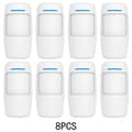 Miniatyrbillede 2 af 2: Smart Home Sikkerhedssystem, PIR Bevægelsessensor, Kompatibel med Alexa,PR100-8stk