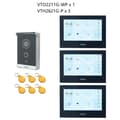 Miniatyrbillede 2 af 2: Intercom-system, kablet forbindelse, 7-tommers farvetouchskærm, induktiv kortadgangskontrol,1 DB 3 Sort Skærm