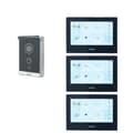 Miniatyrbillede 1 af 2: Intercom-system, kablet forbindelse, 7-tommers farvetouchskærm, induktiv kortadgangskontrol,1 DB 3 Sort Skærm