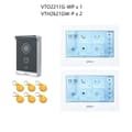 Miniatyrbillede 2 af 2: Intercom-system, kablet forbindelse, 7-tommers farvetouchskærm, induktiv kortadgangskontrol,1 DB 2 hvid Skærm
