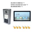 Miniatyrbillede 2 af 2: Intercom-system, 7-tommer farvetouchskærm, håndfri kommunikation, induktiv kortadgang,Overflade Ingen kontakt