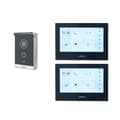Miniatyrbillede 1 af 2: Intercom-system, kablet forbindelse, 7-tommers farvetouchskærm, induktiv kortadgangskontrol,1 DB 2 Sort Skærm