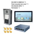 Miniatyrbillede 2 af 2: Intercom-system, 7-tommer farvetouchskærm, håndfri kommunikation, induktiv kortadgang,Flush boks KIT