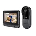 Miniatyrbillede 1 af 2: Trådløs Video Dørklokke Kamera, 4,3 tommer Skærm, 1280x720 Opløsning, To-Vejs Intercom,GRATIS 256G SD-kort