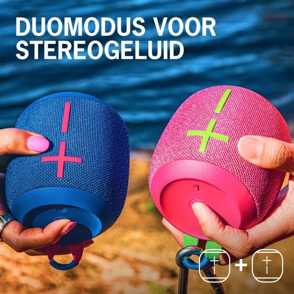 Ultimate Ears WONDERBOOM 3 - Bluetooth-högtalare - Trådlös - Hyper Pink