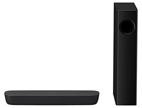 Panasonic SC-HTB254EGK 2.1 Soundbar-järjestelmä bassokaiuttimella Black & Amazon Basics High Speed HDMI 2.0 -kaapelilla Ethernet 3D 4K -videon toisto