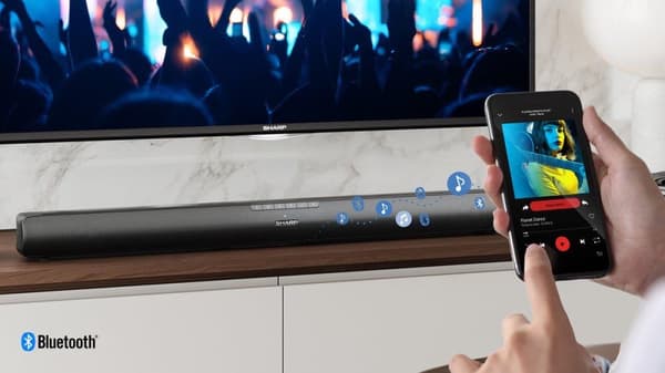 Sharp HT-SB100 Soundbar 75W AUX/HDMI-ARC/CEC svart (HT-SB100)