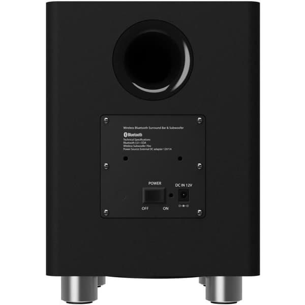 MAJORITY K2 - 2.1 soundbar - Bluetooth, USB, Optisk, HDMI ARC - 150W - Trådlös subwoofer