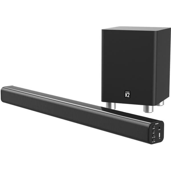 MAJORITY K2 - 2.1 soundbar - Bluetooth, USB, Optisk, HDMI ARC - 150W - Trådlös subwoofer