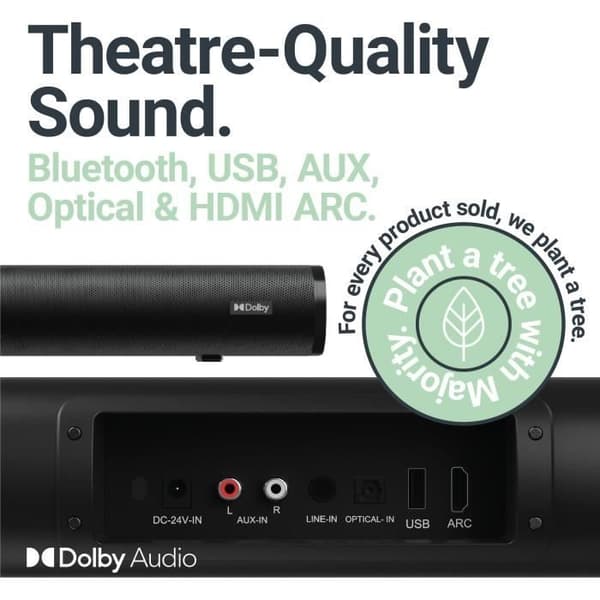 Surround ljudsystem - MAJORITY - EVEREST 5.1 - Bluetooth - HDMI ARC - Dolby ljud - 300W