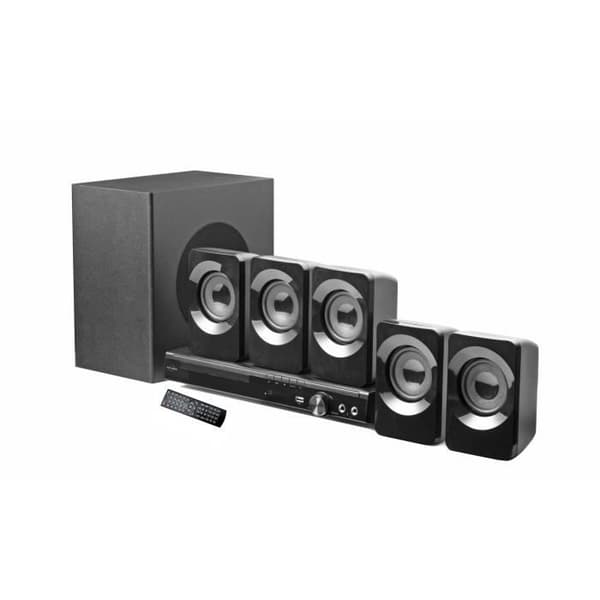 INOVALLEY 5.1 hemmabiosystem med Bluetooth subwoofer och DVD-spelare