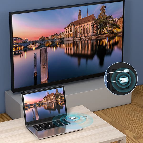 Trådløs HDMI-forlænger, 1080P@60Hz opløsning, dual display-tilstand, 165FT trådløs rækkevidde
