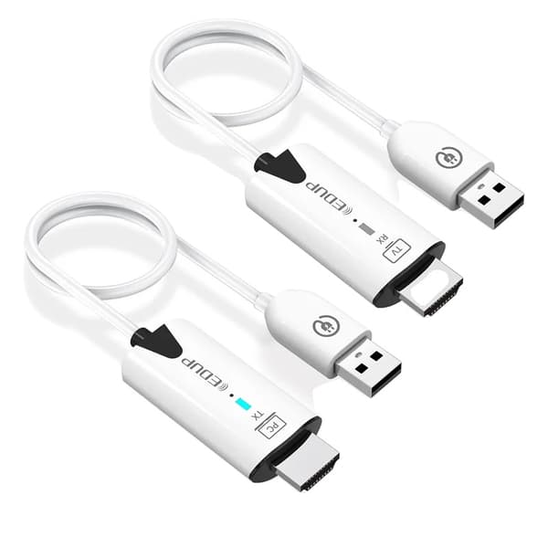 Trådløs HDMI-forlænger, 1080P@60Hz opløsning, dual display-tilstand, 165FT trådløs rækkevidde