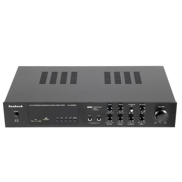 Digital effektforstærker, 600W maksimal effekt, 5.0 surroundlydkanal, Bluetooth-forbindelse,sort