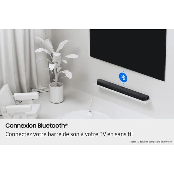 SAMSUNG HW-B66CF/XE - 3.1-kanalig soundbar-högtalare - 6,5-tums trådlös subwoofer - HP Central - Adaptive Sound Lite