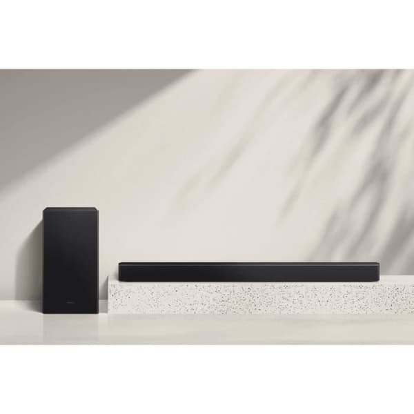 SAMSUNG HW-B460F/XE - Serie 2.1-kanalig Soundbar - 6,5'' trådlös subwoofer - Adaptiv Sound Lite