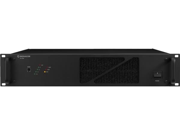 Monacor PA-1480, 1.0 kanavaa, 480 W, 1%, 100 dB, 480 W, 8/10/21 ohmia (O)