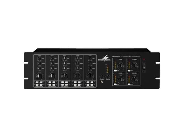 Monacor PA-4040MPX, 5.0 kanaler, 1%, 75 dB, 50 - 17000 Hz, Klemmer, 230 V