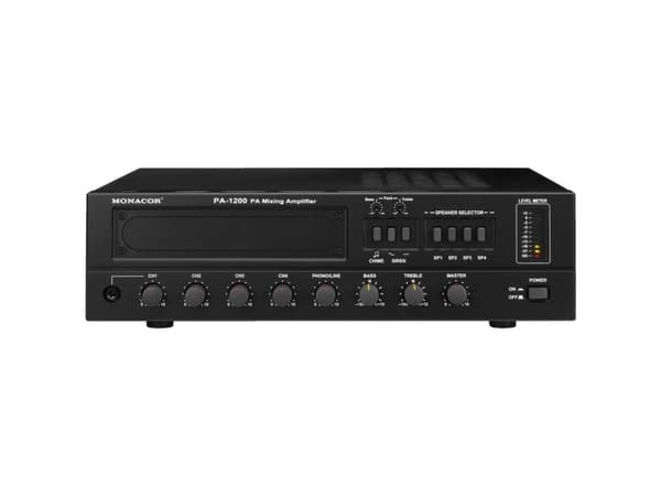 Monacor PA-1200, 170 W, 120 W, 80 - 15000 Hz, 350 mm, 122 mm, 13 kg