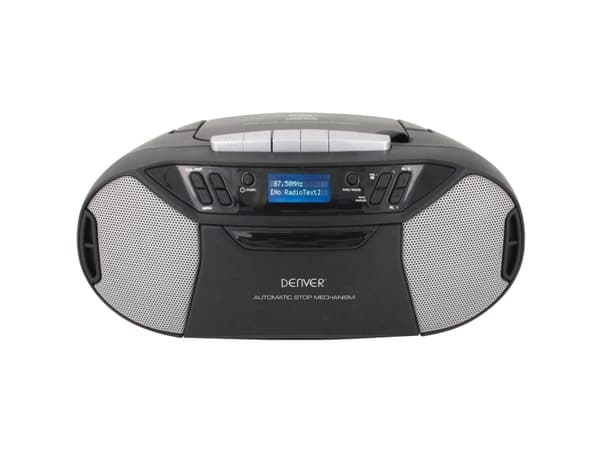 Denver TDC-250, 1,58 kg, Sort, Sølv, Bærbar CD-spiller