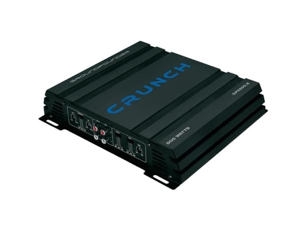 Crunch GPX500.2, 2.0 kanavaa, A/B, 12 dB, 4 O, 2 O, 50 - 250 Hz