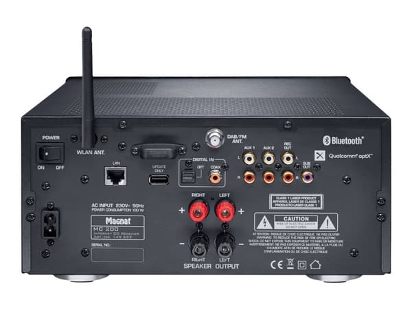 Magnat MC 200 - verkko-CD-vastaanotin - 2 x 35 Watt - musta