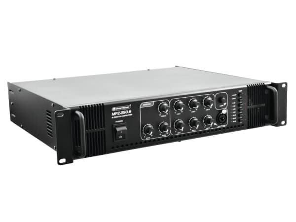 Omnitronic 80709731, 250 W, A/B, 0,5%, 75 dB, 80 - 16000 hz, Klämplintar