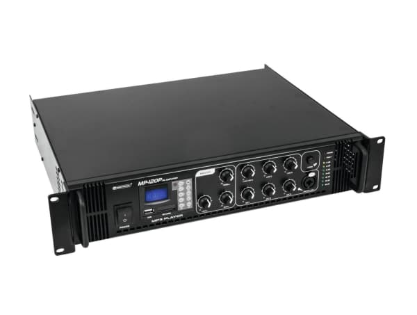 Omnitronic 80709621, 120 W, A/B, 0,5%, 85 dB, 16 O, 80 - 14000 Hz