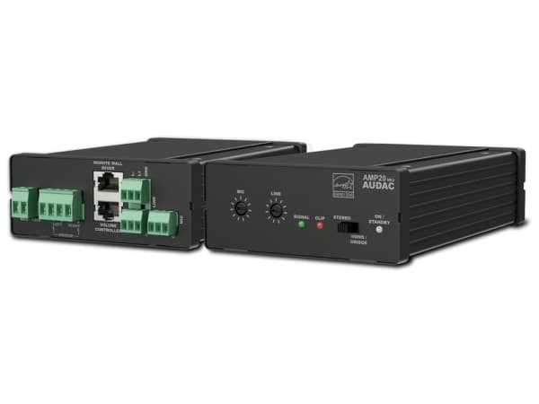 AUDAC AMP20MK2, D, 0,1%, 95 dB, 15 W, 7,5 W, -75 dB