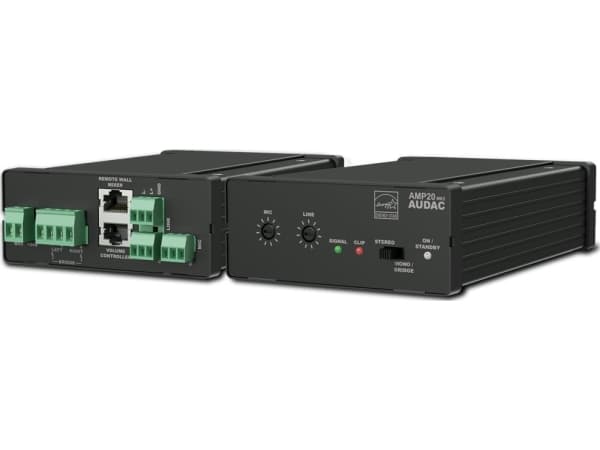AUDAC AMP20MK2, D, 0,1%, 95 dB, 15 W, 7,5 W, -75 dB