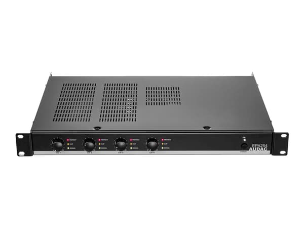 Audac EPA254 - Strömförstärkare - 4 x 250 Watt - svart