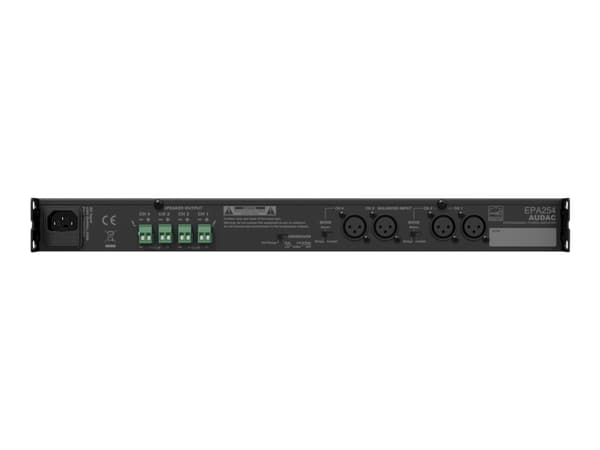 Audac EPA254 - Tehovahvistin - 4 x 250 Watt - musta