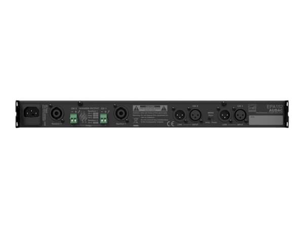 Audac EPA152 - Effektforsterker - 2 x 150 watt - svart