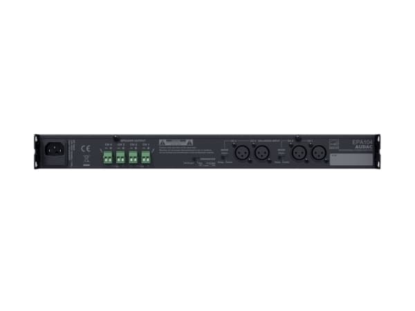 Audac EPA104 - Tehovahvistin - 4 x 100 Watt - musta