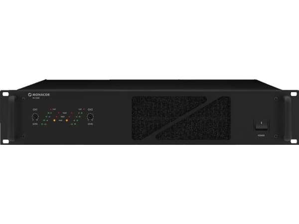 Monacor PA-2240, 2,0 kanaler, 240 W, 1 %, 100 dB, 2,6/8/20/42 ohm (O), 35 - 20 000 Hz