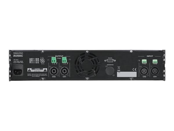 Audac SMA350 - Forsterker - 2 x 350 watt - svart