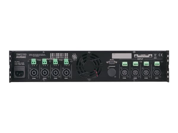 AUDAC SMQ350, D, 0,05%, 95 dB, 350 W, 700 W, 70 dB